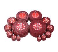 14 Pack Rocaris Buffing Flap Wheels - 7 Size Flap Disk - 1/4 Inch Shanks Fit All Drills - 80 Grits