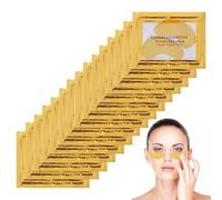 14 Pair Crystal Collagen 24K Gold Powder Gel Eye Mask Sheet, Anti Aging, Under Eye Patches, Dark Circles & Puffiness, Skincare, Anti Wrinkle