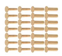 14 Pairs Copper Knife Handle Rivets, Golden Fasteners