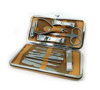 14 pc Manicure Set Pedicure Nail Clippers File Cuticle Mens Women Case