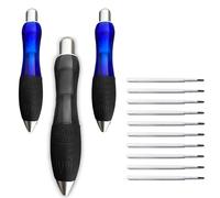 14 Pcs Big Fat Pens Set, Large Retractable Ballpoint Wide Grip Pens,Large Wide Grip Pens Aids Writing For Those With Arthritis, Parkinson's, Carpal Tunnel & Essential Hand Tremors(2Blue+1Black)