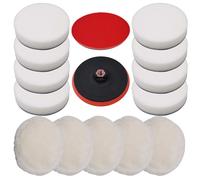 vidaXL 14 Piece Polishing Pad Set 180 mm