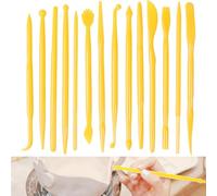 14 Pcs Clay Sculpting Tools - Double-Ended Pottery & Air Dry Clay Tools - Polymer Clay Modelling Tools for Ceramic, Relief Art & Craft Projects
