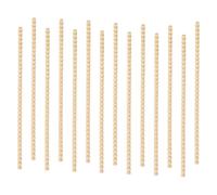 14 PCS Decorative Beaded Wood Trim, 15.75 Inch Bobbin Trim Moulding Wooden Bead Decorative Half Beads Sticks Shelf DIY Decoration for Home Wall Furniture