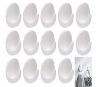 14 Pcs Door Self Adhesive Hooks for Hanging,Wall Stick on Hooks with Multi Function for Hanging Bathroom & Kitchen,Easy to Installation - No Drilling Required Hook for Home Organiser Essentials