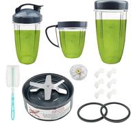 14 PCS Extractor Blade and Cups Compatible with NutriBullet 600w & 900w