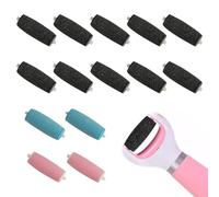14 Pcs for Scholl Foot File Replacement Rollers for Scholl Velvet Smooth Replacement Rollers Refills, Electric Pedi Roller rReplacement Heads for Pedicure Hard Skin Remover(Fine-Medium-Coarse)