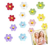 14 Pcs Fridge Magnets Color Fridge Magnet Board 3D Heart Flower Cute Small Magnets Strong Fridge Magnets for Board Refrigerator Locker Kitchen Office (14 Pcs Flower)