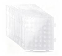 14 Pcs Hama Beads Pegboard, 2.6mm Fuse Bead Boards Set 7.3 x 7.3cm | Creative Educational Toy for Skill Development, Ideal for DIY Crafts and Family Activities