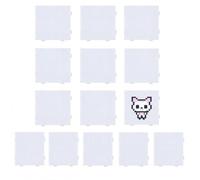 14 Pcs Hama Beads Pegboard for 2.6mm Mini Fuse Beads, DIY Pixel Art Crafts | 7.5×7.5cm Square Craft Boards, Premium Durable Material, for DIY Pixel Art & Handmade Hobby Projects