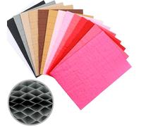 14 Pcs Honeycomb Paper Craft Pads for DIY 3D Craft and Pop-Up Cards,8.3x5.8inch Honeycomb Tissue Paper Pad for Cardmaking Embellishments Arts Supplies, Mini 2cm Glue Line 30 Layers Assorted Colors