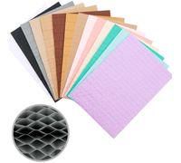 14 Pcs Honeycomb Paper Craft Pads for DIY 3D Craft and Pop-Up Cards,8.3x5.8inch Honeycomb Tissue Paper Pad for Cardmaking Embellishments Arts Supplies, 30 Layers Mini 2cm Glue Line Assorted Colors