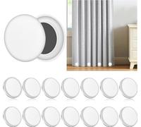 14 Pcs Magnetic Shower Curtain Weights,Round Shower Curtains Magnets, Heavy Duty Magnetic Weights for Curtains Tablecloths Shower（White）