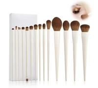 14 Pcs Makeup Brushes, Professional Make Up Brushes Set for Concealer, Foundation, & Contour, Works With Liquid, Cream & Powder Products, Staples For Blending & Buffing