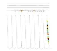 14 Pcs Metal Beading Needles Set for Bead Spinner,Sturdy Long Straight Beading Threader Needles,Jewelry Making Tools,6.7 inches Clip-Style Beading Needles,0.7mm Diameter,Bead Crochet Hooks