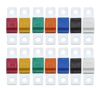 14 Pcs Midi Fuses, 30/40/50/60/70/80/100Amp 32V, High Current Fuse, Compatible with Midi Fuse Holders, Automobile Fuses Bolt-on for Car Marine Truck Marine Electric Hybrid Vehicle Motor