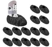 14 Pcs Reusable Fracture Walking Shoe Cover Recovery Shoe Sleeve Waterproof Non Skid Foot Brace Cover for Walking Boot Brace Cast Rain Sleeve with Rubber Sole Reusable Boot Protectors