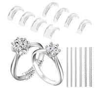 14 PCS RING SIZER UK,Invisible Ring Size Adjuster For Loose Rings Silicone Ring Sizers,Rings Spacer,Tightener And Guards,Smaller Reducer Assorted Sizes For Men And Women Fit Any