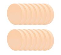 14 Pcs Round Makeup Sponges, Latex NR Material Washable Reusable, Soft Skin-Friendly Cosmetic Sponges for Foundation, BB Cream, Concealer, Powder, Blush, Sunscreen - Wet & Dry Use