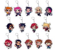 14 Pcs Scott Pilgrims Keychain Cartoon Figure Scott Pilgrims Keyring Pendant Scott Pilgrims Cute Acrylic Chain Decorations