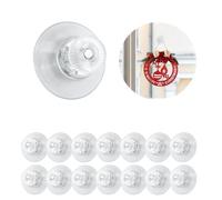 14 PCS Suction Cups, 25mm Clear Suction Pads Plastic Sucker Pads, Suction Holder with Knurled Nut Window Suckers for Glass Mirror Window Wall Door and Other Smooth Flat