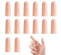 14 Pcs Thumb Protector,Silicone Finger Protectors,Waterproof Finger Protector,Fingers Covers,Fingers Guard,for Finger Dressing Trigger Protection Arthritis,Injury,Cut,Hand Eczema, Finger Cracking