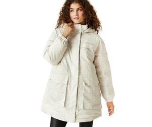 (14, Pearl) Regatta x Christian Lacroix Womens Cailar Longline Waterproof Jacket Coat
