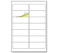 14 per Sheet, 25 Sheets, A4 White Sticker Address Labels, Laser/Inkjet Printing - 99.1 x 38.1mm