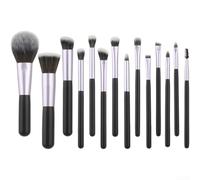 14 Piece Eye Face Brush Set Aluminum Ferrule No Shed(D)