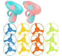 14-Piece Interactive Cat Training Toy Set Pet Flying Propeller Launcher Kit Non- Bite- Plastic Toys for Tracking Fun Bonding Exercise