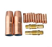 14-Piece MIG Welding Consumables Kit for 100L Torch/ 0.035 Inch Contact Tips/Gas Diffuser and Nozzle Set for M3 Welders