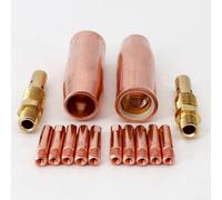 14 Piece MIG Welding Kit Featuring Contact Tips & Gas Diffuser Nozzles Suitable for TW For 100L and For M3 Torches (0.8mm)