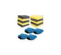 (14-Piece) Pro-Kleen Microfibre Cloth & Mitt Set