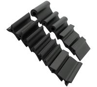 14-Piece Rubber Sanding Block Kit for Wood, Leather & Metal - Convex/Concave/Contour Shaped Hand Sanding Pads, 3 Shapes, 14 Sizes, Black