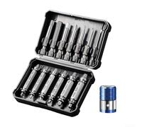 14-Piece Screw Extraction Tool Set with High-Speed Steel Components for Reliable Performance on Over-Tightened or Fasteners (14+magnetic ring)
