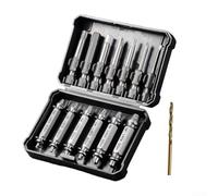 14-Piece Screw Extraction Tool Set with High-Speed Steel Components for Reliable Performance on Over-Tightened or Fasteners (14+drill bits)