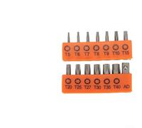 14-Piece Security for Torx Bit Set with Hole, for T5-T40 Star Screwdriver Bits Kit, 25mm Alloy Steel Driver Bits for Electric for Drill and Repair Work