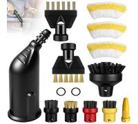 14 Piece Steam Cleaner Accessories Kit, Compatible with Kärcher SC1/SC2/SC3/SC4/SC5, Multi-Surface & Detailed Gap Cleaning Tool Set with Brushes, Microfiber Pads & Nozzles for Household Deep Cleaning