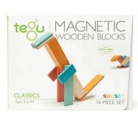 14 Piece Tegu Magnetic Wooden Block Set, Sunset