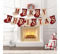 14 Pieces Christma Decorations, 2m Christmas Bunting, Indoor and Outdoor Christmas Wall Decorations for Party, Home, and Event Decor, Christma Wall Decorations, Christma Decorations Indoor