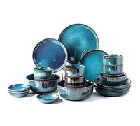 14 Pieces Dinnerware Sets, Ceramics Dinner Set, Dishes Tableware Set, Complete Porcelain Combination, Creativity Nordic Style Dinner Plates, Microwave and Dishwas