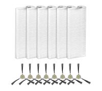 (14 Pieces) M210P Replacement Filter and Side Brushes for Lefant M210P M210B M213S M210S M210 M213 OKP Life K2 K3 K3A K4 K5 Robot Vacuum, 6 HEPA Filters 8 Side Brushes, Filter Side Brush Accessories