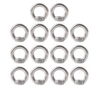 14 Pieces M8 Lifting Ring Nuts, 304 Stainless Steel Lifting Eye Nut, Ring Female Threaded Nuts, for Lifting Accessories Lifting Ring Bolts
