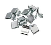 14 Pieces Silver Adjustable Steel Pilaster Shelf Clip Support, Shelving Bracket Clips for Metal and Wood Shelves