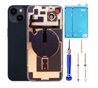 14 Plus Back Glass Replacement Kit with Plate & Flex Cable and All Parts, Midnight, 6.7 Inch for iPhone 14 Plus Back Cover Glass, with Repair Tools (Midnight)