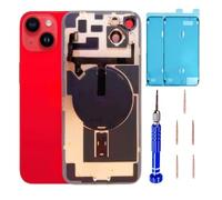14 Plus Back Glass Replacement Kit with Plate & Flex Cable and All Parts, Red, 6.7 Inch for iPhone 14 Plus Back Cover Glass, with Repair Tools (Product Red)