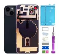 14 Plus Back Glass Replacement with Plate & Flex Cable and All Parts for iPhone 14plus Back Cover Glass (Midnight, 6.7 Inch) + Waterproof Tape + Repair Tools (14plus - Midnight)