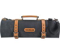 14-PocketKnife Roll - Canvas Leather Chef Knife Bags with Holders