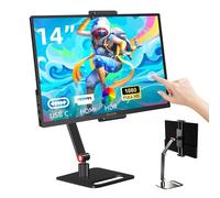 14" Portable Touch Screen Monitor 1200P Slim and Lightweight FHD IPS HDR Gaming Monitor Travel Submonitor with Built-in Speakers and VESA for Laptop, Mac, PC