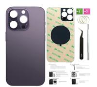 ZMVDJZ 14 Pro Max Back Glass Replacement for iPhone 14pro Max Back Cover Glass (Deep Purple, 6.7 Inch) with Pre-Installed Tape +Installation instruction + Repair Tools (Deep Purple)